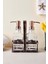 Rame Eskitme Metal Standlı Retro 2 Li Sıvı Sabunluk 500 ml 1