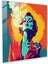 Göz Alıcı Sigara Içen Kadın Cam Tablo Baskısı 1