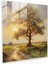 Doğal Yaşam Ağacı Cam Tablo - Doğa ve Izlenimci Resim Tasarımı 1