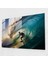 Barrel Wave Surf Cam Tablo - Sörf Cam Tablo Cam Duvar Sanatı Barrel Dalgası 1