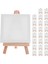 24SET Sanatçıları 5 Inç Mini Şövale +3 Inç X3 Inç Mini Tuval Seti Boyama Zanaat Diy Çizim Küçük Masa Şövale Hediyesi (Yurt Dışından) 1