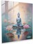 Sakinleştirici Zen Büyük Cam Tablo - Modern Sanat Ev Dekorasyonu Duvar Dekorasyonu 1