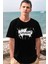 Sadabad Siyah Kısa Kollu Erkek T-Shirt 1