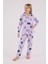 Kız Çocuk Gömlek Pijama Lila 3
