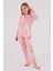 Kız Çocuk Gömlek Pijama Açık Pembe 5