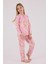 Kız Çocuk Gömlek Pijama Açık Pembe 1