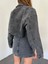 Çift Cepli Yıkamalı Crop Denim Ceket 5