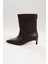 Kahverengi Kadın Ince Topuklu Bot 2