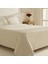 White Collection Rayas %100 Pamuk Nakışlı Çift Kişilik Nevresim Takımı Bej 2