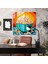Canlı Yaşam Cam Tablosu: Patlamış Mısır Partisi - Duvar Dekorasyonu Cam Sanatı Canlı Renkler 2