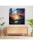 Etkileyici Gün Batımı Cam Tablosu - Gün Batımı Modern Sanat Canlı Gökyüzü 3