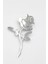 Çelik Gül Broş - Gümüş 1