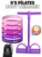 6lı Set Body Trimmer + Pilates Lastiği Seti Mekik Kürek Çekme Spor Kondisyon Egzersiz Aleti Mor 1
