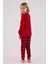 Kız Çocuk Uzun Kol Pijama Takım Kırmızı 2
