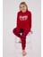 Kız Çocuk Uzun Kol Pijama Takım Kırmızı 3
