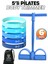 6lı Set Body Trimmer + Pilates Lastiği Seti Mekik Kürek Çekme Spor Kondisyon Egzersiz Aleti Mavi 1