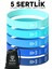 6lı Set Body Trimmer + Pilates Lastiği Seti Mekik Kürek Çekme Spor Kondisyon Egzersiz Aleti Mavi 3