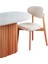 Marsilya Iskandinav Natural Ahşap Masa Sandalye Takımı 90X130 4