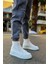 Bağcıklı Erkek Sneaker Bot Beyaz 1