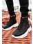 Fermuarlı Bağcık Detaylı Erkek Sneaker Bot Siyah 5