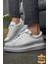 Hakiki Deri Erkek Sneaker Ayakkabı Beyaz MN257 1