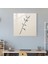 Zen Bambu Dalı Cam Tablo - Zen Cam Sanatı Huzurlu Minimalist Mürekkep Çizimi 3