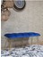 Metal Gold Tel Ayaklı 100 cm Puf Bench - Puf - Bench - Oturak - Mutfak Oturağı - Antre Oturağı Mavi Renk 100 x 40 Boyut/ebat 3
