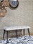 Metal Siyah Tel Ayaklı 100 cm Puf Bench - Puf - Bench - Oturak - Mutfak Oturağı - Antre Oturağı Krem Renk 100 x 40 Boyut/ebat 3