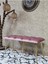 Metal Gold Tel Ayaklı 100 cm Puf Bench - Puf - Bench - Oturak - Mutfak Oturağı - Antre Oturağı Pembe Renk 100 x 40 Boyut/ebat 1