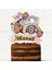 Kapibara Capybara Temalı Kız Çocuk Doğum Günü Isme Özel 3D Pasta Parti Süsü Cake Topper (25X23 Cm) 1