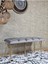 Metal Gold Tel Ayaklı 100 cm Puf Bench - Puf - Bench - Oturak - Mutfak Oturağı - Antre Oturağı Gri Renk 100 x 40 Boyut/ebat 3