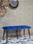 Metal Siyah Tel Ayaklı 100 cm Puf Bench - Puf - Bench - Oturak - Mutfak Oturağı - Antre Oturağı Mavi Renk 100 x 40 Boyut/ebat 3