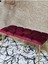 Metal Gold Tel Ayaklı 100 cm Puf Bench - Puf - Bench - Oturak - Mutfak Oturağı - Antre Oturağı Bordo Renk 100 x 40 Boyut/ebat 4