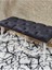 Metal Beyaz Tel Ayaklı 100 cm Puf Bench - Puf - Bench - Oturak - Mutfak Oturağı - Antre Oturağı Füme Renk 100 x 40 Boyut/ebat 4