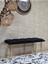 Metal Gold Tel Ayaklı 100 cm Puf Bench - Puf - Bench - Oturak - Mutfak Oturağı - Antre Oturağı Siyah Renk 100 x 40 Boyut/ebat 3