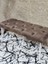 Metal Beyaz Tel Ayaklı 100 cm Puf Bench - Puf - Bench - Oturak - Mutfak Oturağı - Antre Oturağı Kahverengi Renk 100 x 40 Boyut/ebat 4