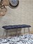 Metal Krom Tel Ayaklı 100 cm Puf Bench - Puf - Bench - Oturak - Mutfak Oturağı - Antre Oturağı Füme Renk 100 x 40 Boyut/ebat 3