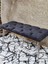 Metal Krom Tel Ayaklı 100 cm Puf Bench - Puf - Bench - Oturak - Mutfak Oturağı - Antre Oturağı Füme Renk 100 x 40 Boyut/ebat 4