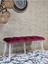 Metal Beyaz Tel Ayaklı 100 cm Puf Bench - Puf - Bench - Oturak - Mutfak Oturağı - Antre Oturağı Bordo Renk 100 x 40 Boyut/ebat 3