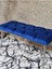 Metal Krom Tel Ayaklı 100 cm Puf Bench - Puf - Bench - Oturak - Mutfak Oturağı - Antre Oturağı Mavi Renk 100 x 40 Boyut/ebat 4