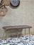 Metal Gold Tel Ayaklı 100 cm Puf Bench - Puf - Bench - Oturak - Mutfak Oturağı - Antre Oturağı Kahverengi Renk 100 x 40 Boyut/ebat 3