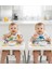 , 2 Adet, Ekonomik Set, 6-24AY, Zoo ve Sea Desen, Sıvı Geçirmeyen, Cepli, Cırtlı Mama Önlüğü, Önlük 1