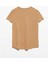 3471 Bisiklet Yaka Basic T-Shirt-Koyu Camel 2