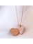 Rose Gold Kaplama Nazar Boncuklu Açılır Kapanır Isim Yazılabilen Gümüş Kolye 2