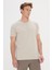 AC&Co / Altınyıldız Classics Erkek Bej Slim Fit Dar Kesim Modal Bisiklet Yaka Yumuşak Tuşeli Esnek Basic Tişört 1