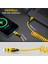 65W Çoklu 4in1 USB Type-C ve Lightning Spiral Şarj ve Data Kablosu 1.5m 2