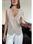 Dantelli Premium Bağlamalı Yelek- Taş 2