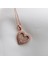 Kişiye Özel Kalp Zirkon Taşlı Rose Gold Kaplama Isim Yazılabilir Kolye 2