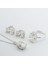 Oval Kesim Tek Taş Modeli 4,5ct 925 Ayar Gümüş Sky Diamond Set 5