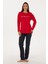 Kadın Kırmızı Pijama Takım 50318886-VR030 4